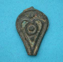 Roman Seal Box Lid, Heart-shaped, 1st-4th Cent AD